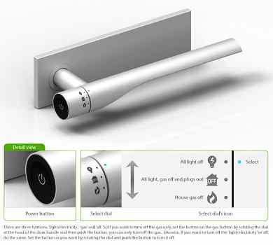 家中的电器、燃气开关有了新管家—门把手