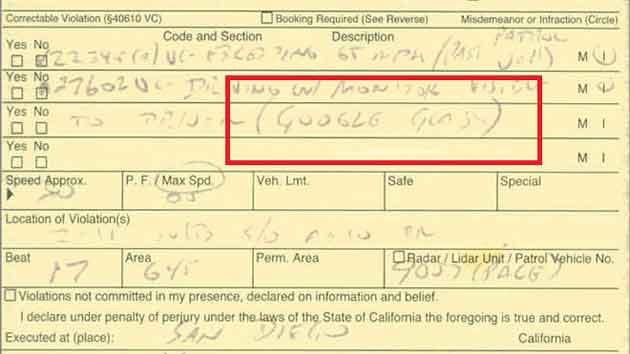 Google Glass惹是非，驾车佩戴等同违法？
