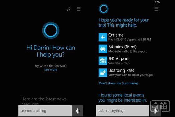 微软Cortana再升级 语音助手能连接更多智能设备